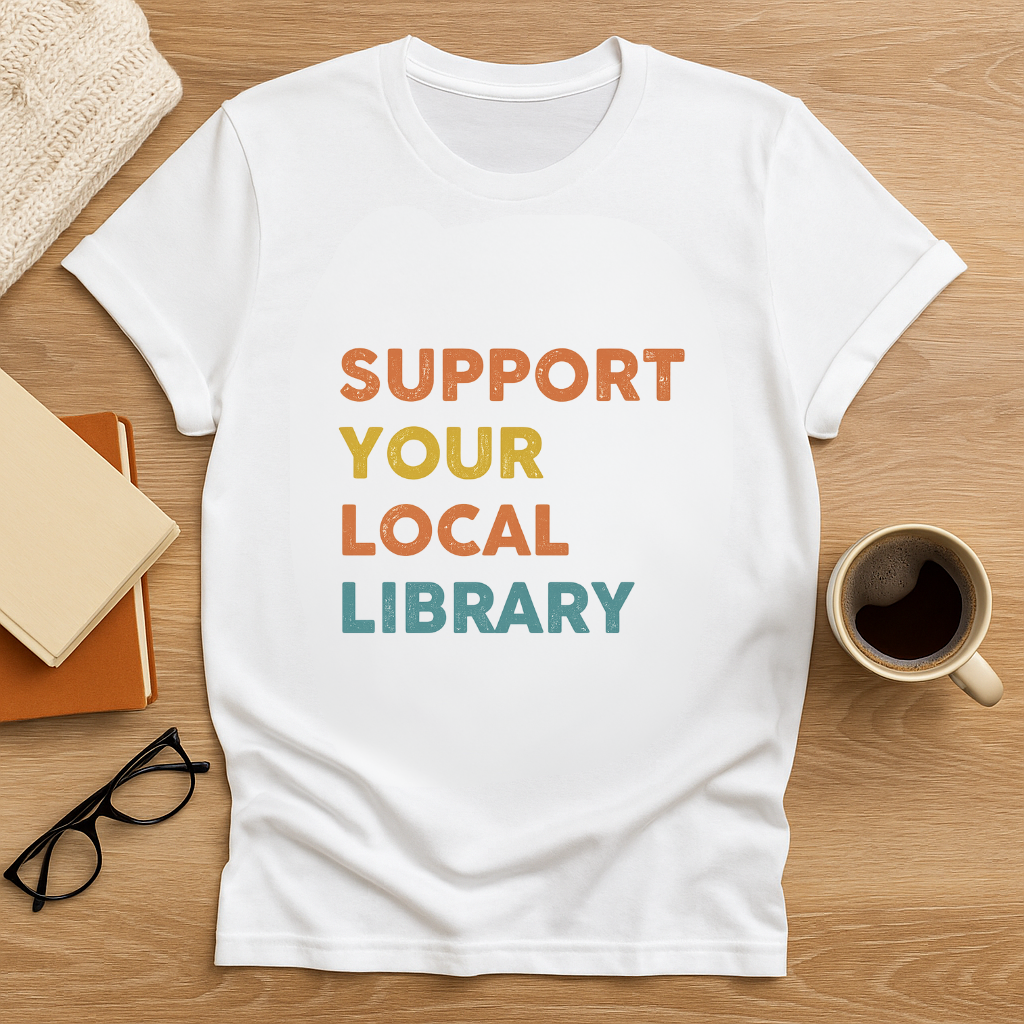 Support Your Local Library Women's Relaxed T-Shirt
