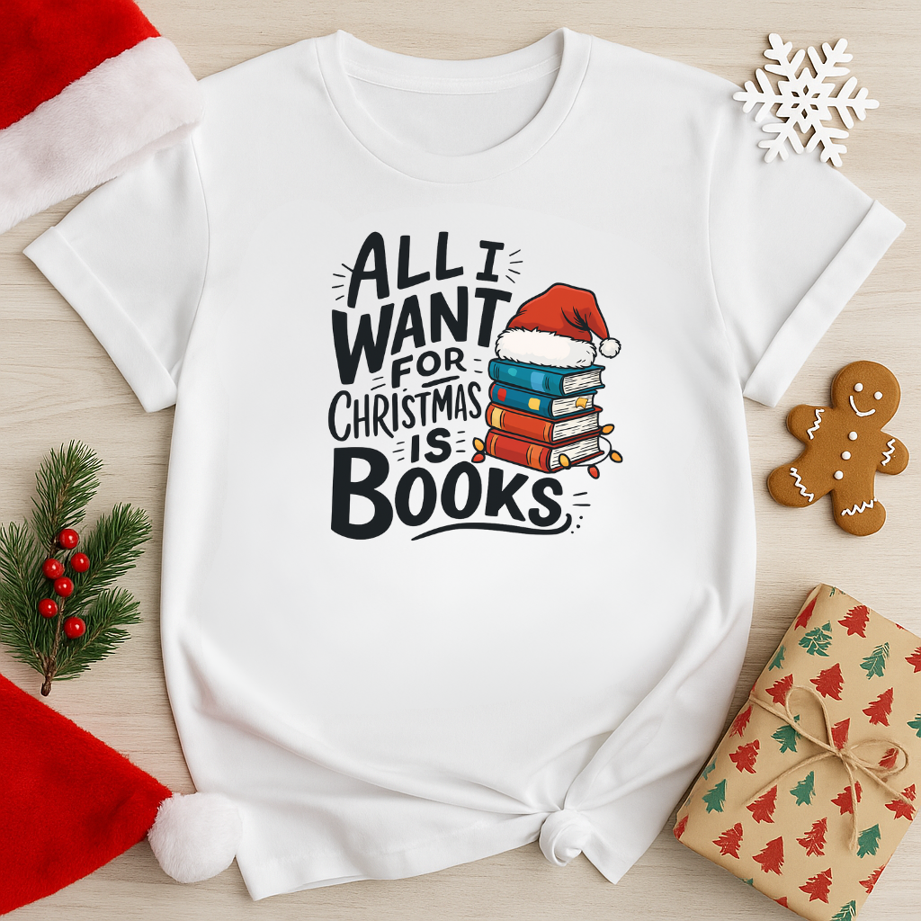 All I Want For Christmas Is Books Women's Relaxed T-Shirt