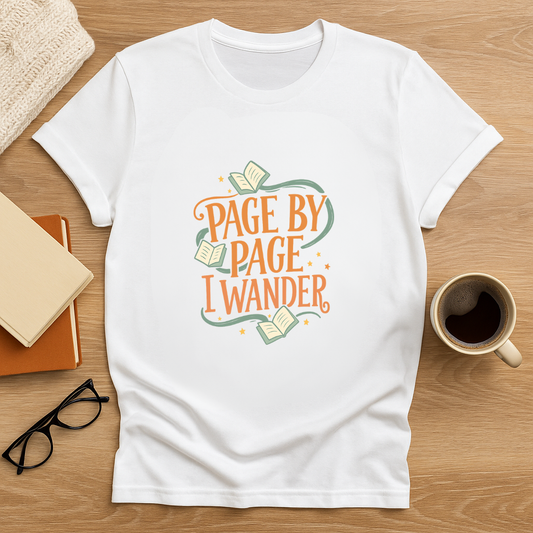 Page By Page I Wander Women's Relaxed T-Shirt
